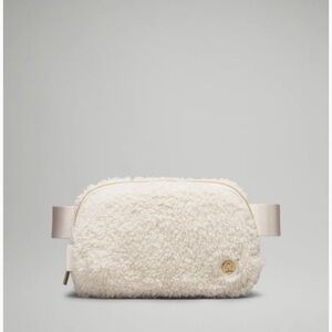 Lululemon Athletica Cream Sherpa Crossbody Bag